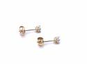 9ct Yellow Gold Diamond Solitaire Stud Earrings