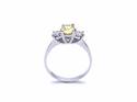 18ct Yellow Sapphire & Diamond Ring