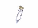 18ct Yellow Sapphire & Diamond Ring