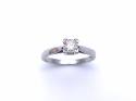 Platinum Diamond Solitaire Ring