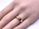 9ct Golden Sapphire & Diamond Ring