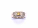 9ct Golden Sapphire & Diamond Ring