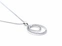 9ct White Gold Diamond Pendant & Chain