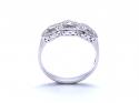 18ct Diamond 3 Stone Halo Cluster Ring 0.69ct