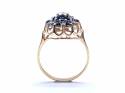 9ct Sapphire & Diamond Cluster Ring