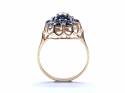 9ct Sapphire & Diamond Cluster Ring