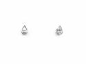 18ct Pear Shape Diamond Stud Earrings 0.50ct