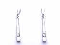 18ct White Gold Diamond Drop Earrings 0.20ct