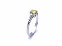 18ct Treated Yellow Diamond Solitaire Ring