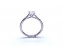 Platinum Oval Diamond Solitaire Ring