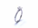 Platinum Oval Diamond Solitaire Ring