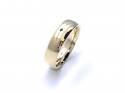 9ct Yellow Gold Slight Court Wedding Ring 5mm