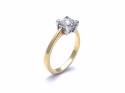 18ct Princess Cut Diamond Solitaire Ring 1.01ct