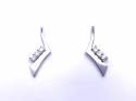 9ct 3 Stone Diamond Earrings & Pendant Set