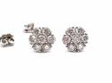 18ct Diamond Cluster Stud Earrings 2.62ct