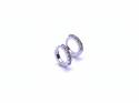 9ct White Gold Diamond Huggies 0.07ct