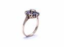 9ct Sapphire & Diamond Cluster Ring