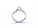 Platinum Pear Shaped Diamond Solitaire Ring