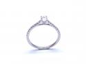 Platinum Oval Diamond Solitaire Ring