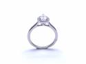 Platinum Pear Shaped Diamond Halo Ring