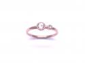 9ct Rose Gold Morganite & Diamond Ring