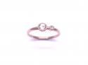 9ct Rose Gold Morganite & Diamond Ring