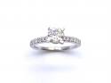 Platinum Diamond Solitaire Ring