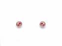 9ct Yellow Gold Ruby & Diamond Stud Earrings