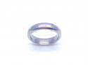 Palladium Plain Wedding Ring 5mm
