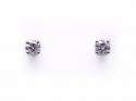 Platinum Diamond Solitaire Stud Earrings 1.00ct