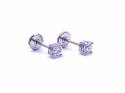 Platinum Diamond Solitaire Stud Earrings 1.00ct