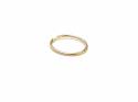 9ct Yellow Gold Hinged Hoop Single Sleeper 10mm