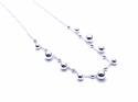 Silver Bead Necklet 16 or 18 inch