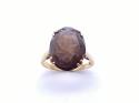 9ct Smokey Quartz Solitaire Ring