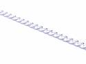 Silver Flat Link Curb Bracelet 7 inches