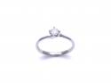 9ct White Gold Diamond Solitaire Ring 0.26ct