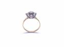 9ct Synthetic Moissanite Cluster Ring