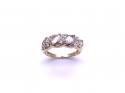 9ct Yellow Gold Zircon Pave Ring