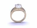 14ct Yellow Gold CZ Solitaire Ring