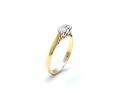 18ct Diamond 2 Stone Ring App 0.45ct