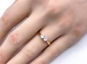 18ct Diamond 2 Stone Ring App 0.45ct