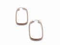 9ct  Yellow Gold Oblong Shaped Hoops