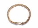 9ct Fancy Box Spiga Bracelet 7.5 inch