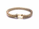 9ct Fancy Box Spiga Bracelet 7.5 inch