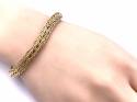 9ct Fancy Box Spiga Bracelet 7.5 inch