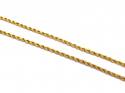 22ct Yellow Gold Rope Chain 17 Inch