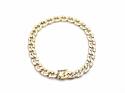 18ct Yellow Gold Curb Bracelet 7 3/4 In
