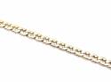 18ct Yellow Gold Curb Bracelet 7 3/4 In
