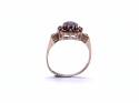 9ct Yellow Gold Garnet Cluster Ring