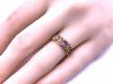 9ct Yellow Gold 3 Stone Ring